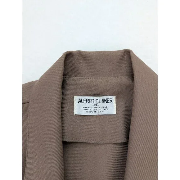 Alfred Dunner Women's Blazer Jacket Size 8 Beige Unlined Lightweight - Picture 3 of 14